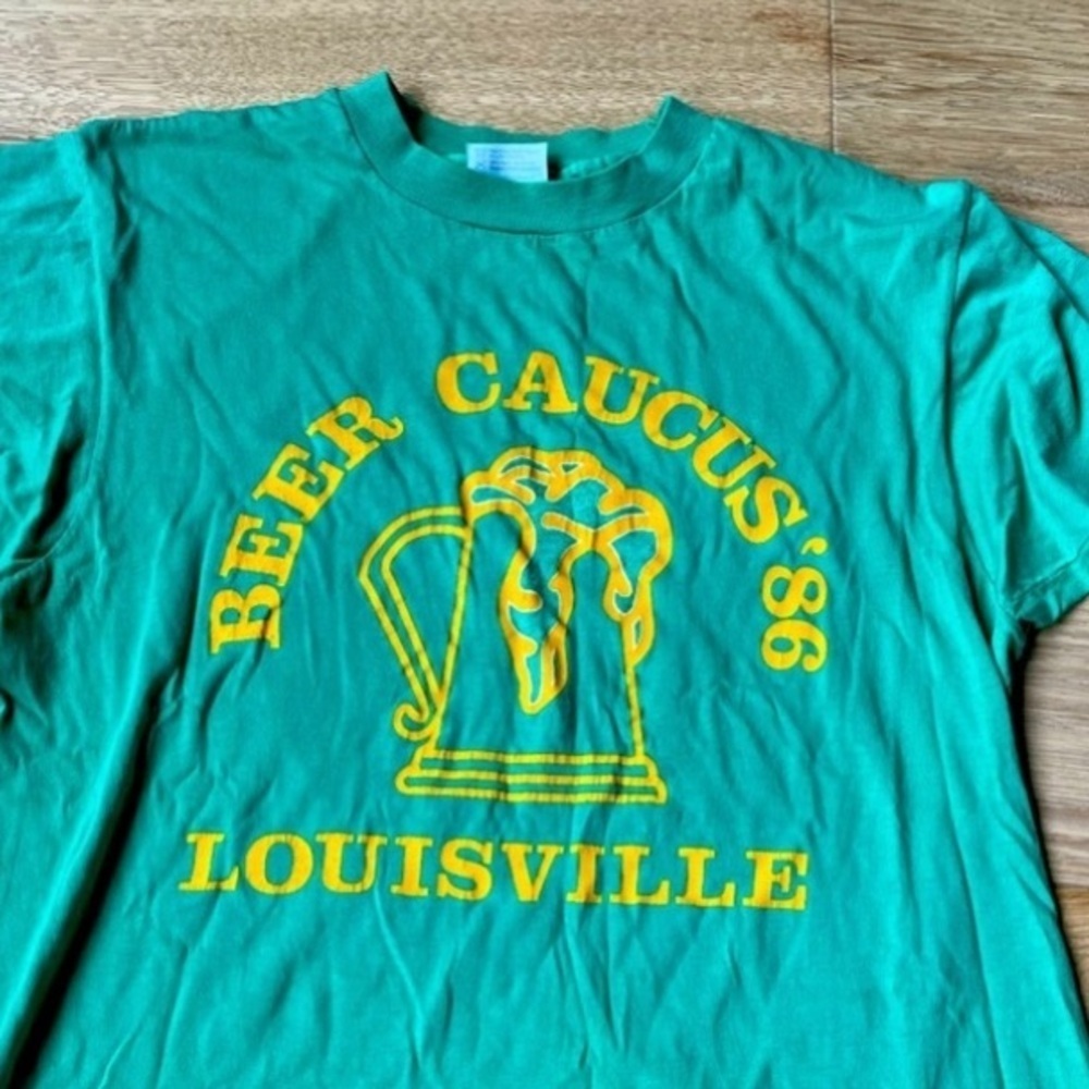 80’s vintage shirt Beer Caucus Louisville